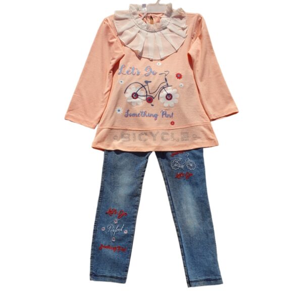 Peach Pint top jeans